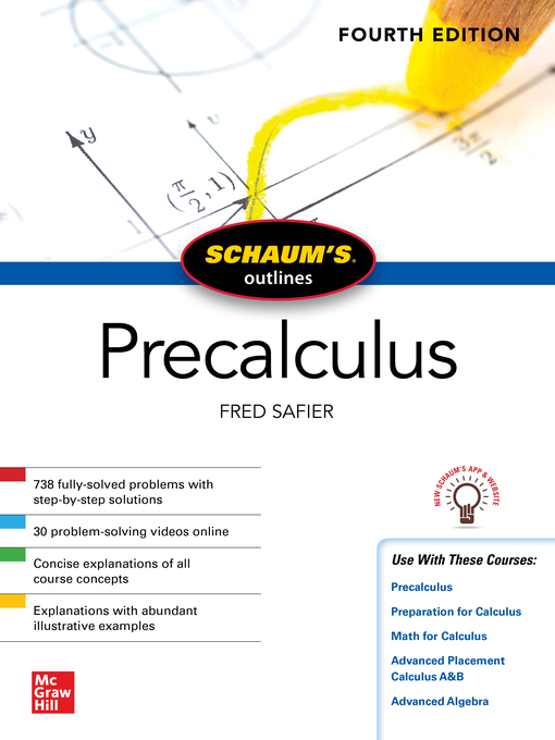 Title details for Schaum's Outline of Precalculus by Fred Safier - Available